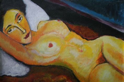 Reclining Nude Painting By Donald Redner Saatchi Art