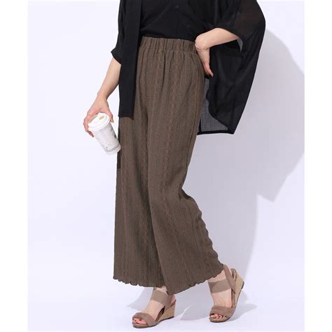 キューティーブロンド Cutie Blonde 洗える甘すぎない大人のレース使い ストレートイージーパンツ トープ ファッション通販 MAGASEEK マガシーク