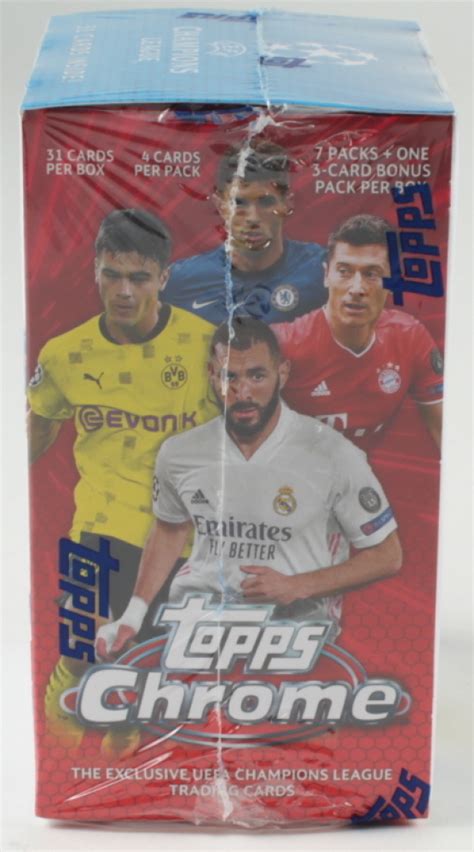 2020 21 Topps Uefa Champions League Chrome Soccer Blaster Box With 7