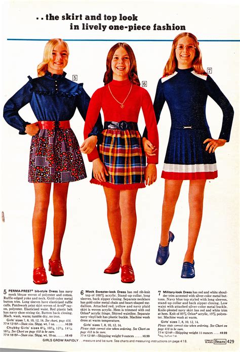 Retrospace Mini Skirt Monday 163 Sears 1974 Catalog Girls