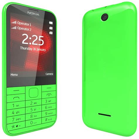 nokia 225 green 3d c4d