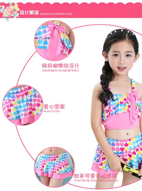 Cô gái áo tắm chia sexy bé công chúa váy nhỏ trung bình lớn áo tắm áo tắm trẻ em mặc bikini áo