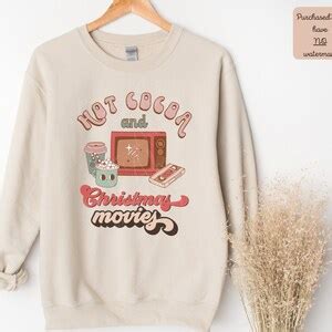 Hot Cocoa And Christmas Movies Png Merry Vibes Merry Etsy