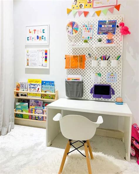 ikea pegboard ideas desk  nancy merrell blog