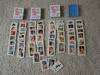 Vintage Nude Pinup Mini Playing Cards Full Set