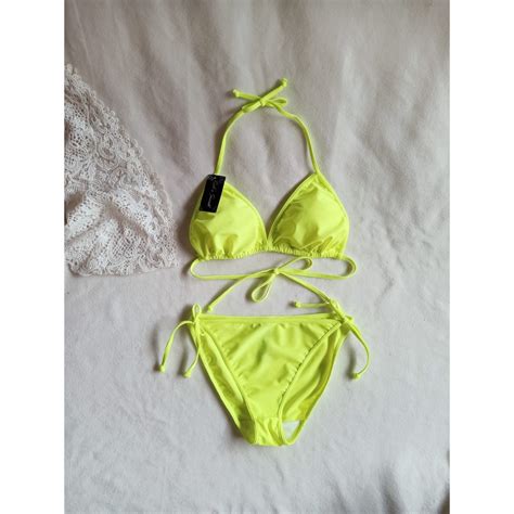 Jual BK HIJAU STABILO BIKINI PANTAi SEGITIGA WITH FOAM Shopee Indonesia
