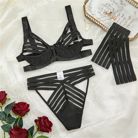 Ensemble de lingerie sexy pièces Mode Lingerie Fine pour Femmes Merci Boutique
