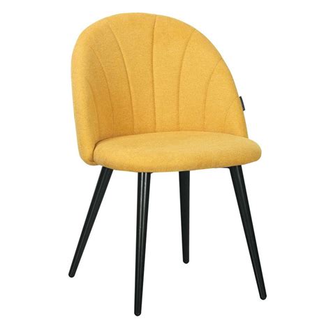 Стул Париж желтая ткань с вертикальной прострочкой (снаружи и внутри ...