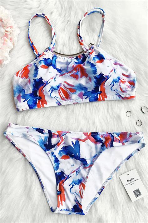 Colourful Instant Vacation Bikini Set