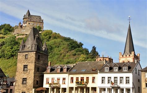 Foto Vista Del Pueblo Bacharach Rhineland Palatinate Alemania