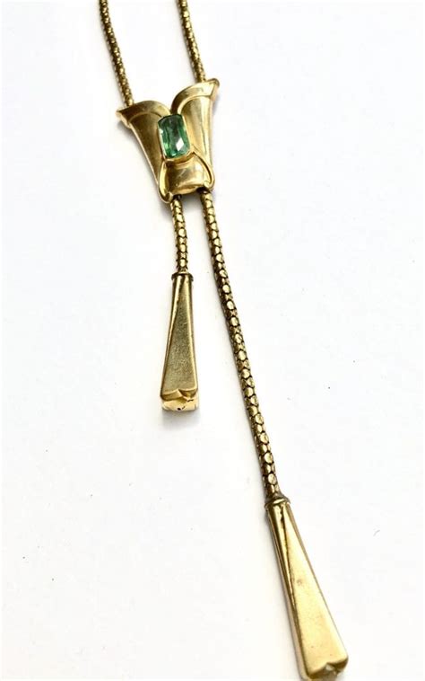 Vintage 1940s Aquamarine Gold Plate Necklace Jewels Past Vintage
