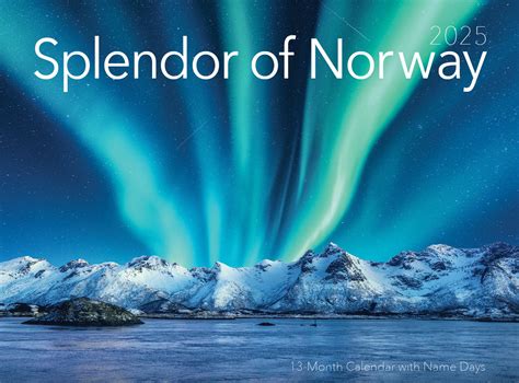 Splendor of Norway 2025 Calendar