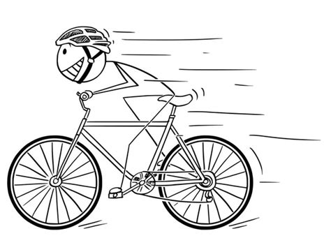 Stickman cycling Vector Art Stock Images | Depositphotos