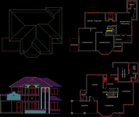 Residential House Dwg Section For Autocad • Designs Cad