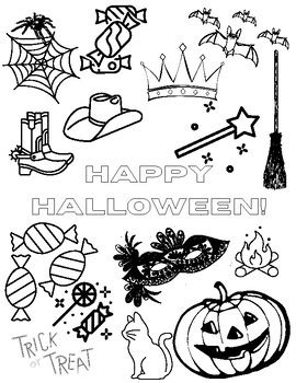 Fall Halloween Coloring Pages By Hanns Hobbies Tpt