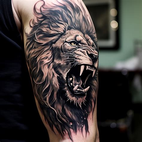 Roaring Lion Tattoo