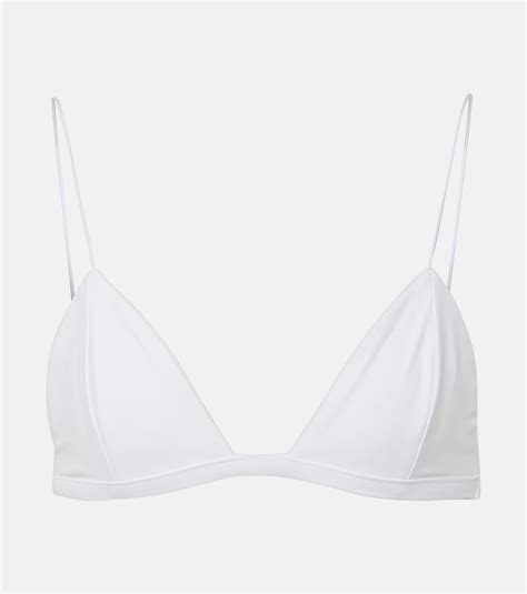 Micro Perfect Match Bikini Top In White Jade Swim Mytheresa