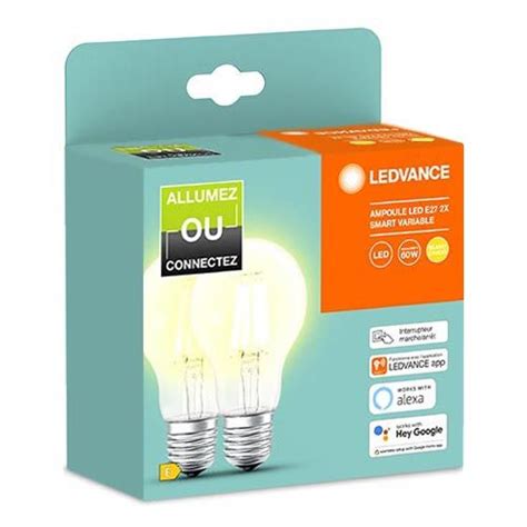 Lot De Ampoules Led Connect Es Smart Bluetooth Ledvance E W