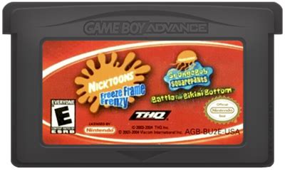 Games In SpongeBob SquarePants Battle For Bikini Bottom Nicktoons Freeze Frame Frenzy