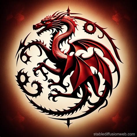2d Retro Art Of House Targaryen Sigil Stable Diffusion Online