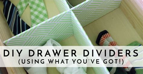 DIY Drawer Dividers (using what you've got!) - The Homes I Have Made