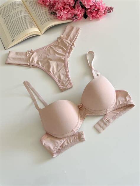 Comprar CONJUNTO SUTIÃ BÁSICO BOJO EM MICROFIBRA E CALCINHA FIO DUPLO NUDE BETANIA Moriah