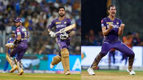 Mi Vs Kkr Ipl Venkatesh Starc Star As Kolkata Knight Riders