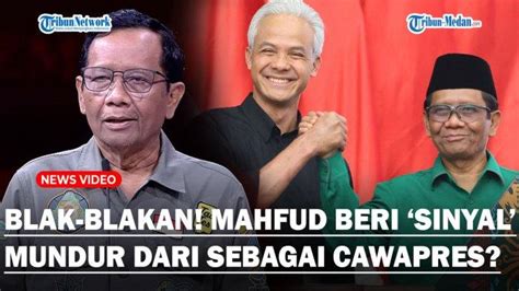 Blak Blakan Mahfud Sebut Dirinya ‘mantan Cawapres Ucapkan Terima