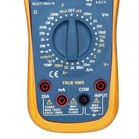 Multimetro Digital Con Medidor De Frecuencia Y Temperatura Mp