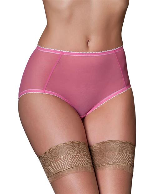 Vintage Sheer Mesh Knickers Retro Lingerie Natural Curves