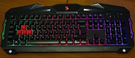 x-A4-B2100 A4Tech Bloody Gejmerska svetleca tastatura(LED)+mis, black ...