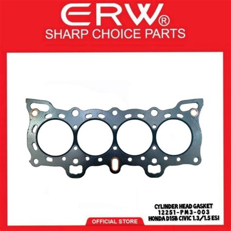 Cylinder Head Gasket Replacement Part No 12251 Pm3 003 Graphite Honda D15b Civic 13 1