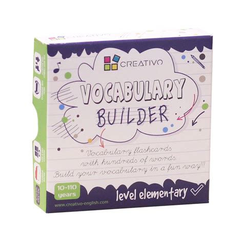 Карточки для изучения английского языка Vocabulary Builder (level ...