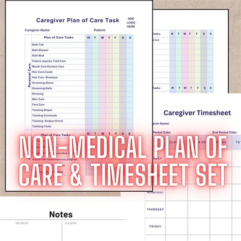 Home Care Timesheet Etsy