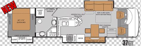 Plano De Planta Autocaravanas Thor Autocares Thor Industrias Fleetwood