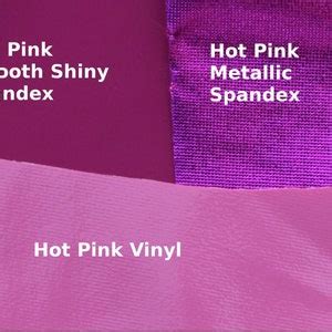 Shiny Spandex Hot Pink Etsy