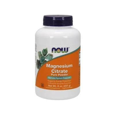 NOW Магнезиев цитрат на прах 227 грама - Magnesium Citrate Powder - NOW ...
