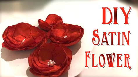 Tutorial For Satin Fabric Flower Craft Serene