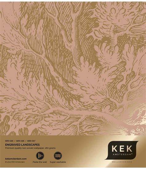 KEK Amsterdam Or Papier peint paysages gravés nude MW 097 400x280cm LIVING AND CO