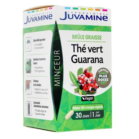 Juvamine Phyto Th Vert Guarana G Lules Minceur Br Le Graisses