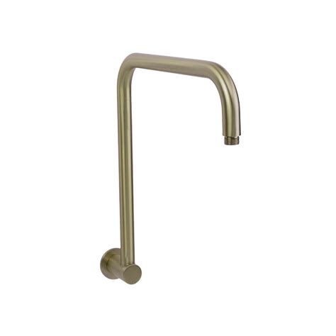 Mira Brushed Brass Gold High Rise Upswept Shower Arm Alma Sinks