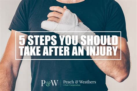 5 Steps To Take After An Injury Peach Weathers