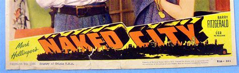Naked City Lobby Card Barry Fitzgerald