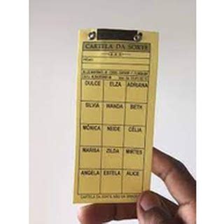 Cartela Da Sorte Amarela Qual Nome Mais Sai - cartela de rifa com 15 nomes pacote com 10, cartela da sorte , cores ...
