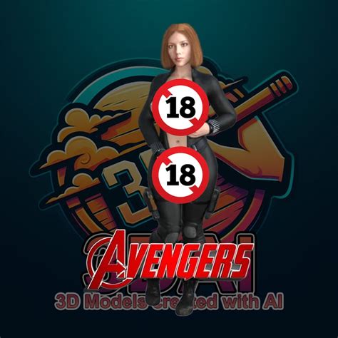 Sexy NSFW Black Widow STL Model For 3D Printing 3D Printable NSFW Black Widow Figure Nude