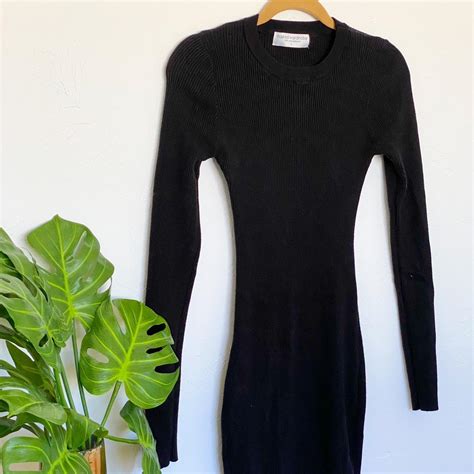NAKED WARDROBE Black Long Sleeve Maxi Dress The Depop