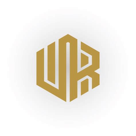 Premium Vector Abstract Initial Letter Wr Or Rw Logo In Gold Color