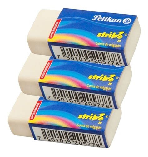 Goma Pelikan De Migajon Strike S20, 3 Piezas | Meses sin intereses