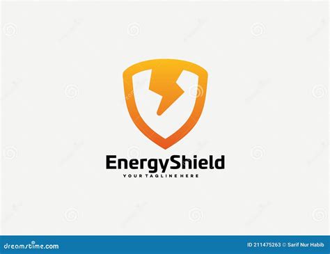 Plantilla De Dise O Del Logotipo Energy Shield Ilustraci N Del Vector