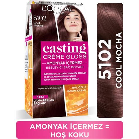 L Oréal Paris Casting Crème Gloss Hair Dye 5102 Cool Mocha Walmart